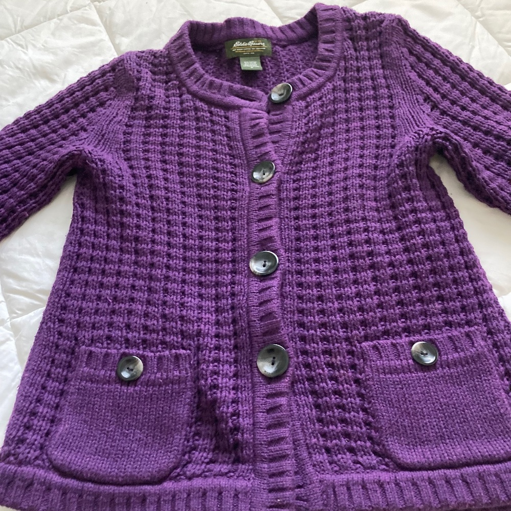 Purple, size Med Eddie Bauer Sweater